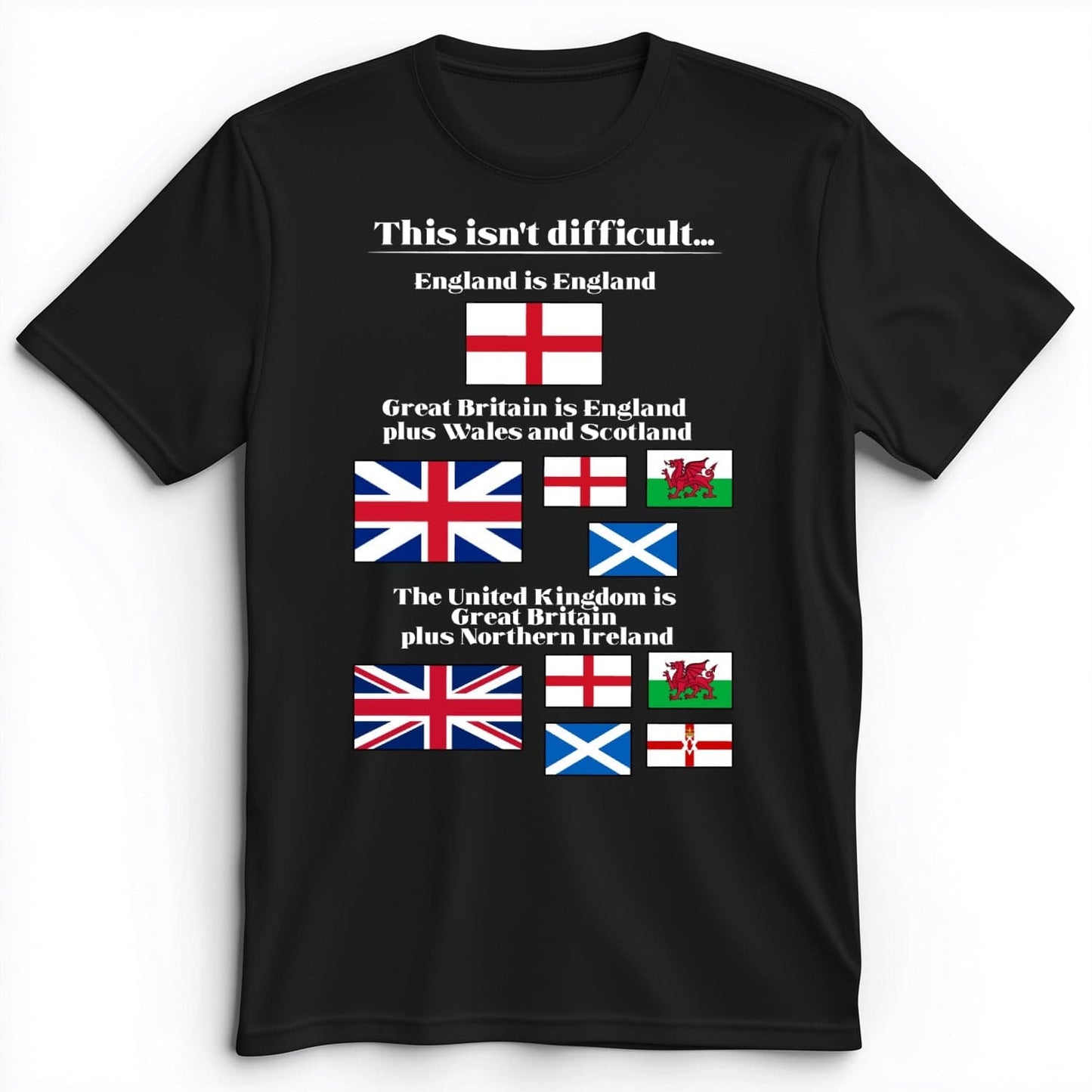 UK Make-up Premium Tee Black / S