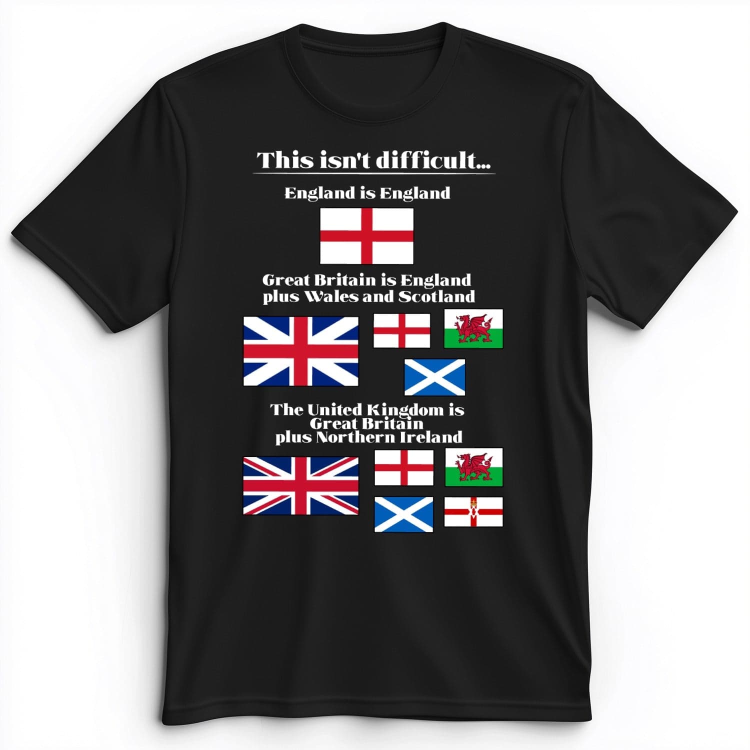 UK Make-up Premium Tee Black / S