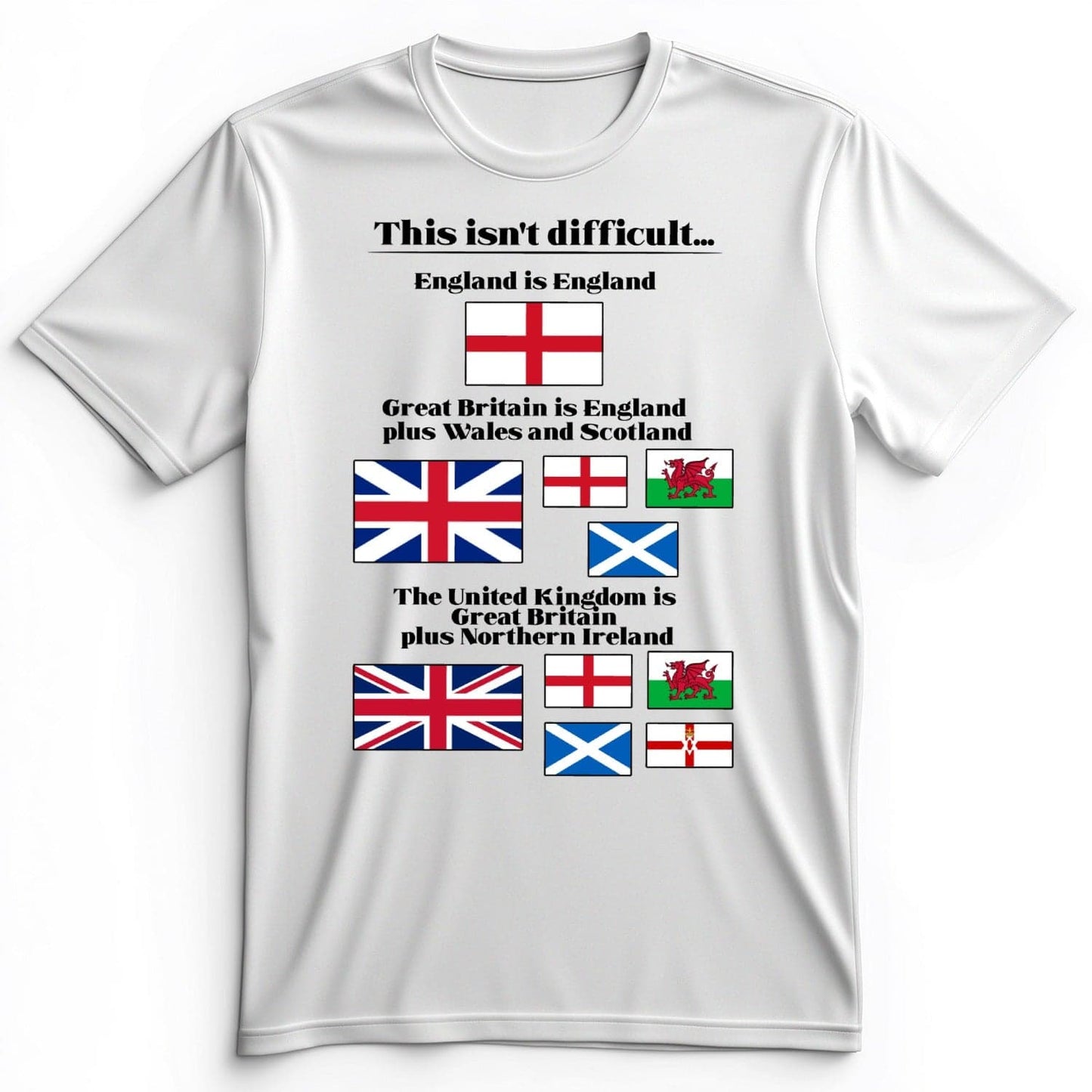 UK Make-up Premium Tee White / S