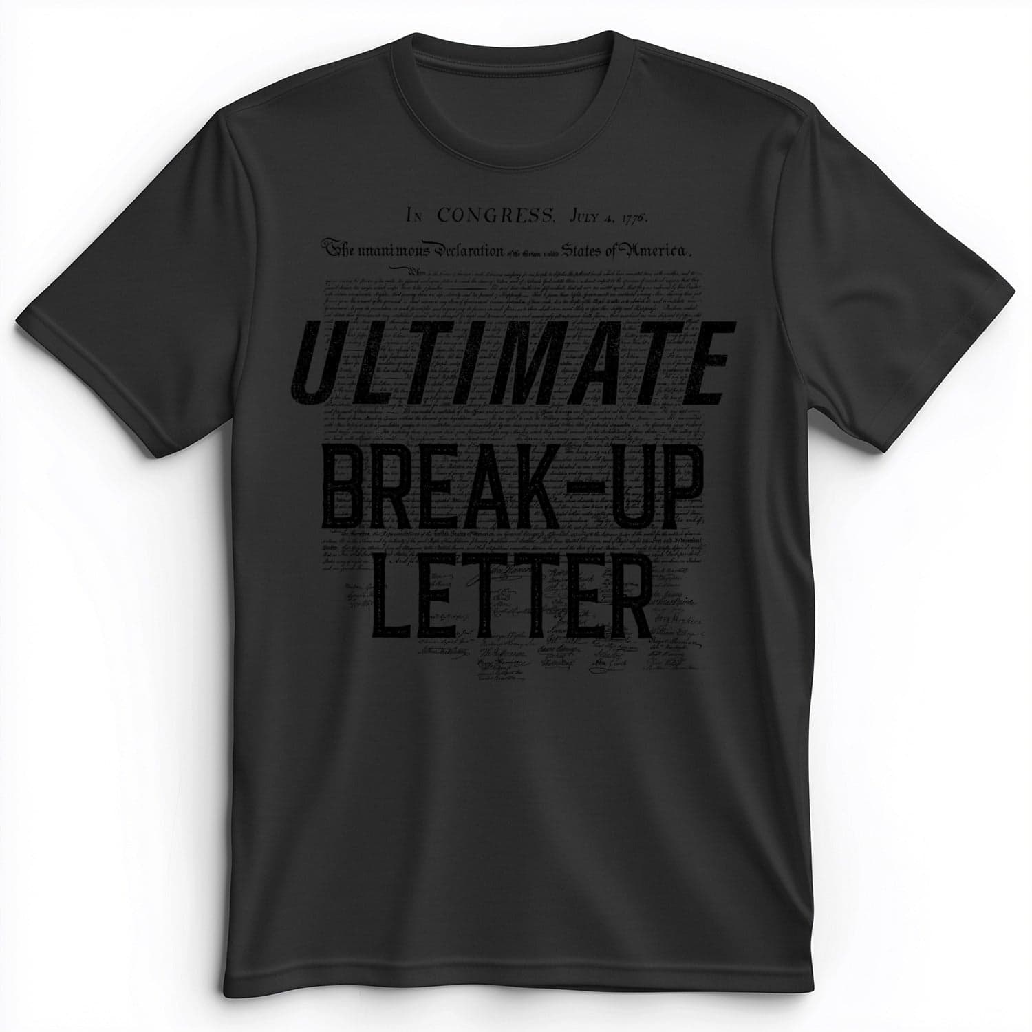 Ultimate Break-up Letter Premium Tee Dark Grey Heather / S