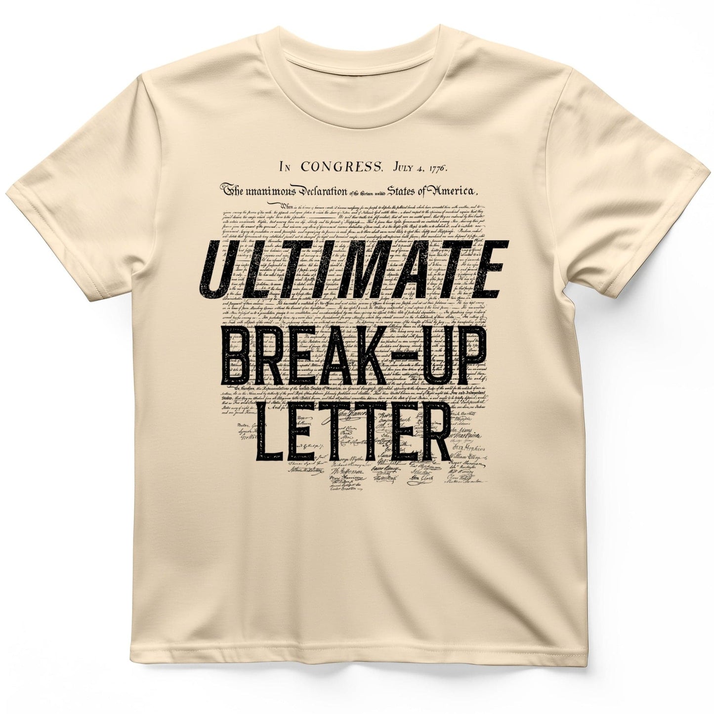 Ultimate Break-up Letter T-Shirt Natural / S