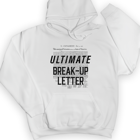 Ultimate Breakup Letter Hoodie White / S