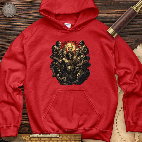 Underworld Skeletons Hoodie Red / S