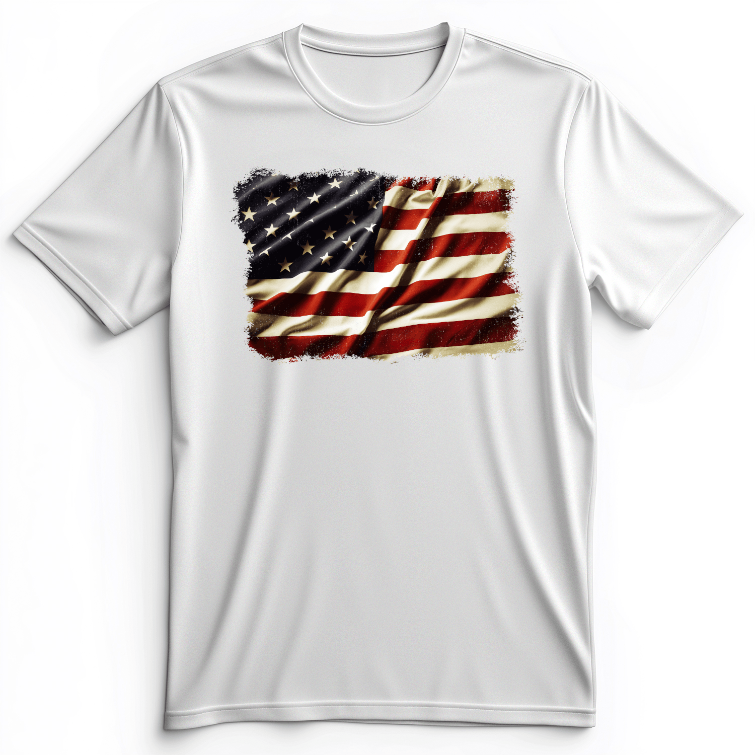 USA Flag Premium Tee White / S