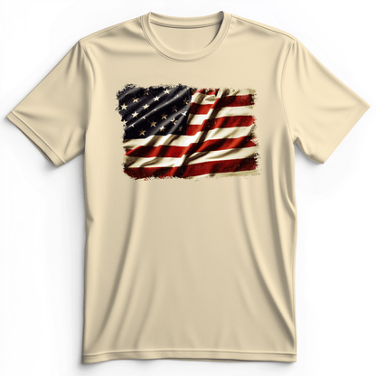 USA Flag Premium Tee Natural / S