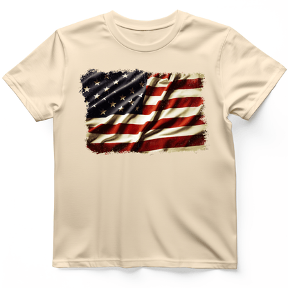 USA Flag T-Shirt Natural / S
