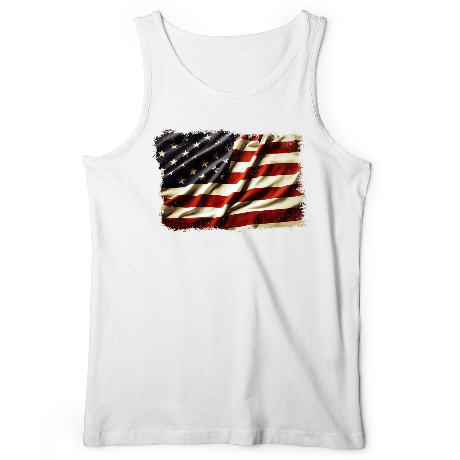 USA Flag Tank White / XS
