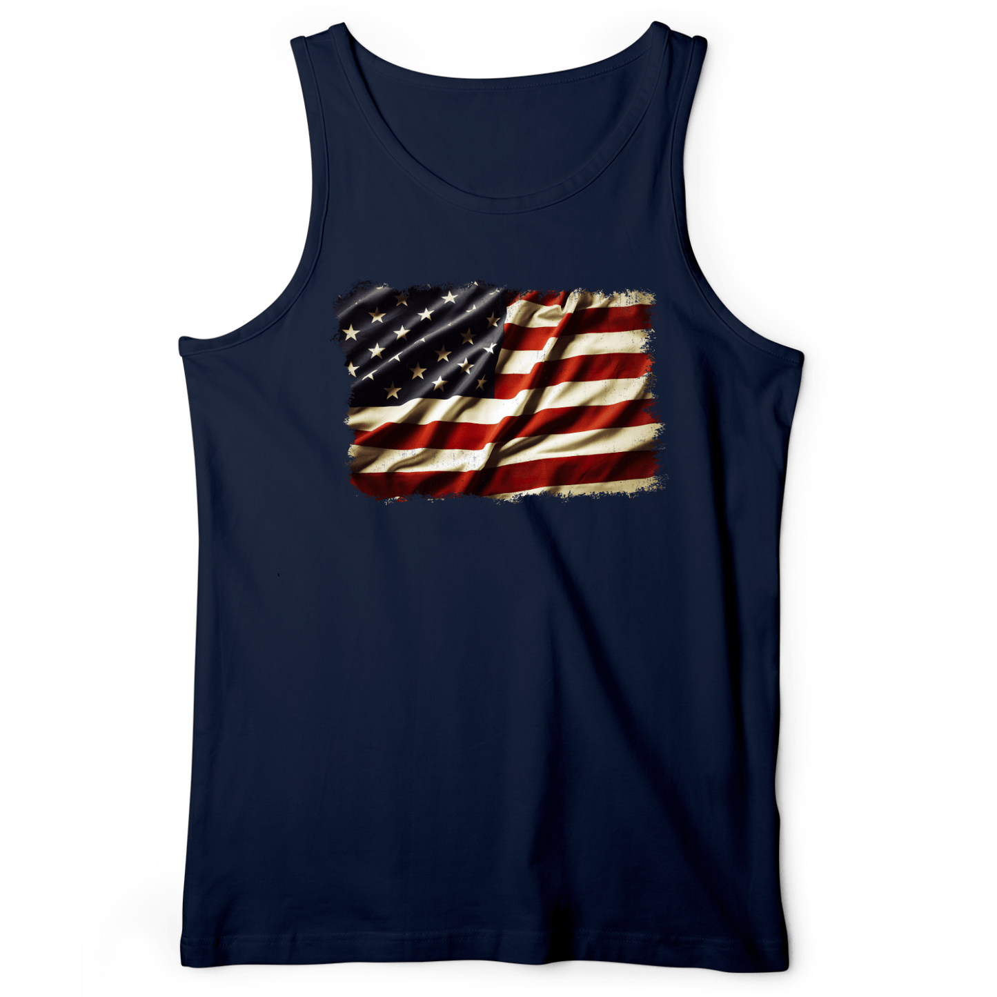 USA Flag Tank Navy / XS