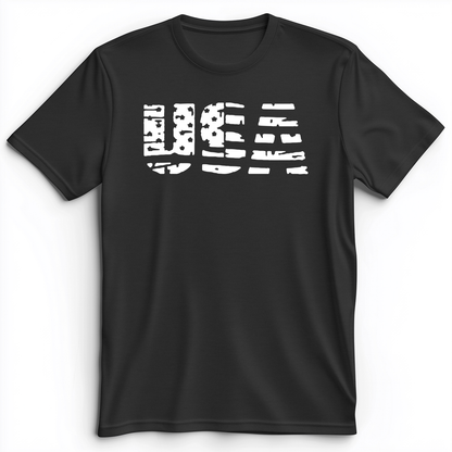 USA Premium Tee Dark Grey Heather / S