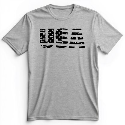 USA Premium Tee Athletic Heather / S