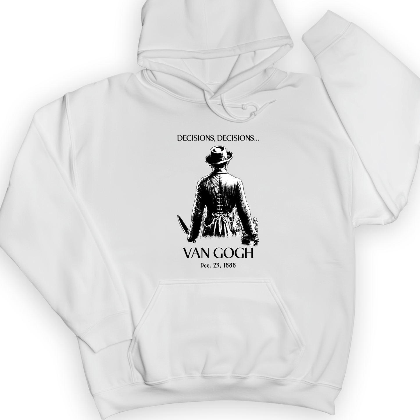 Van Gogh choices Hoodie White / S
