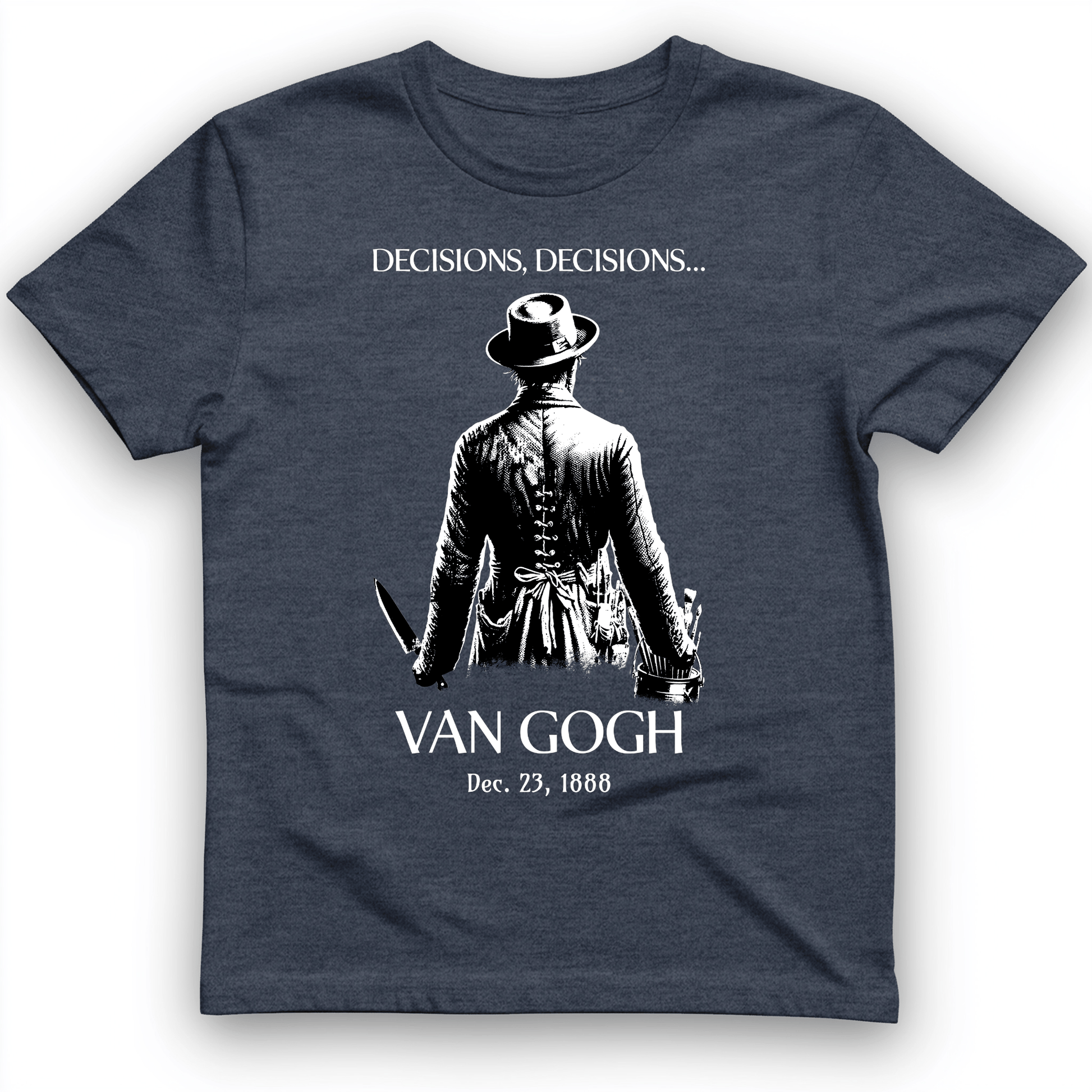 Van Gogh choices T-Shirt Heather Navy / S