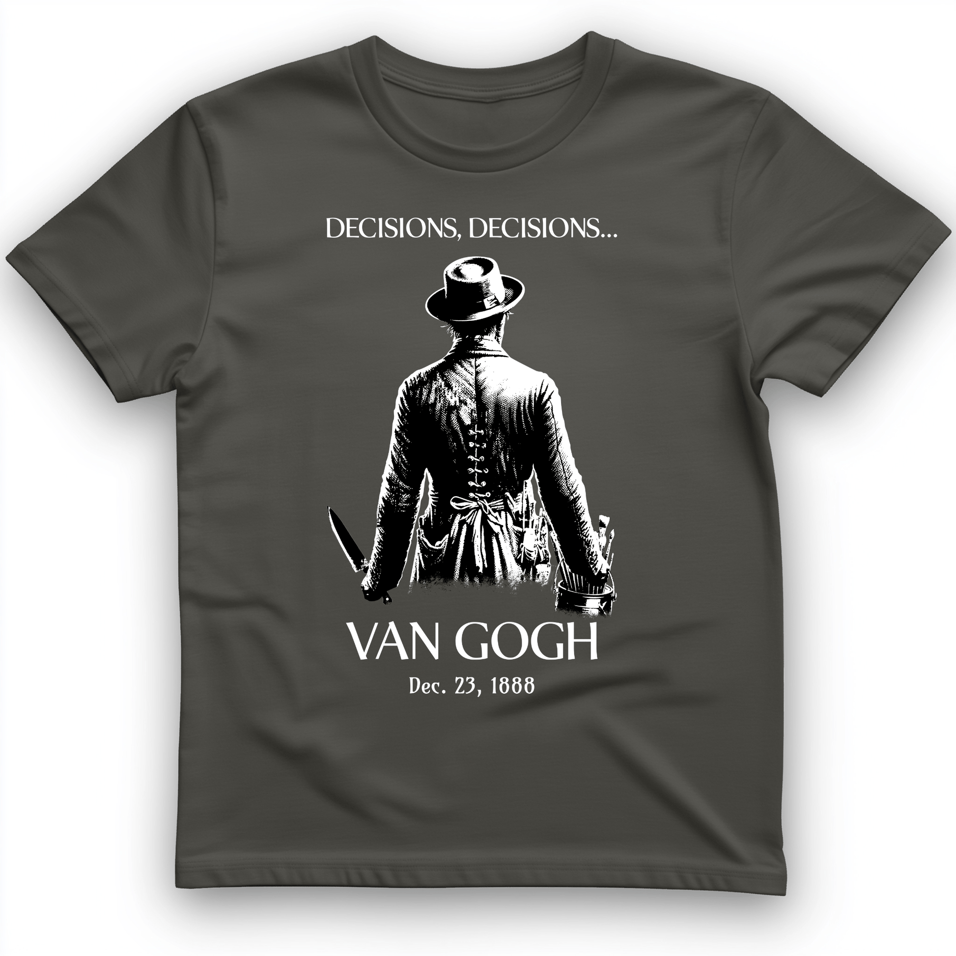 Van Gogh choices T-Shirt Charcoal / S