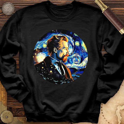 Van Gogh In Starry Night Crewneck Black / S