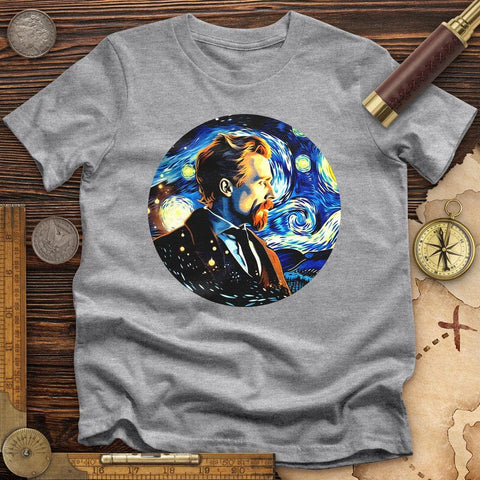 Van Gogh In Starry Night High Quality Tee Athletic Heather / S