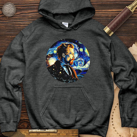 Van Gogh In Starry Night Hoodie Dark Heather / S