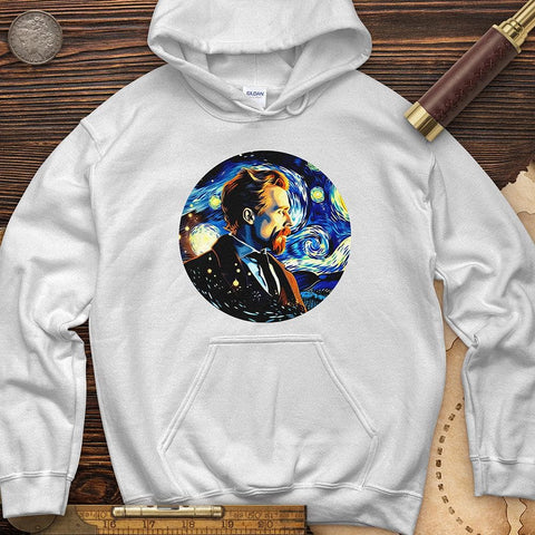 Van Gogh In Starry Night Hoodie White / S