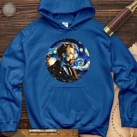 Van Gogh In Starry Night Hoodie Royal / S