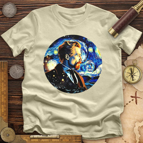 Van Gogh In Starry Night T-Shirt Natural / S