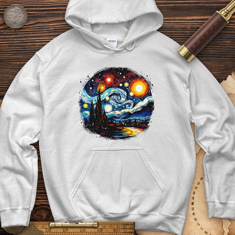 Van Gogh Painting Hoodie White / S