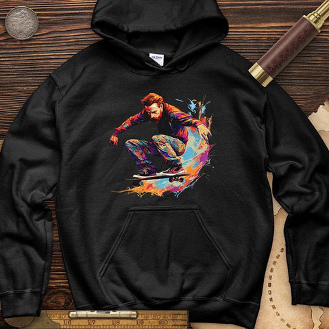 Van Gogh Skateboard Hoodie Black / S