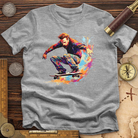 Van Gogh Skateboard T-Shirt Sport Grey / S