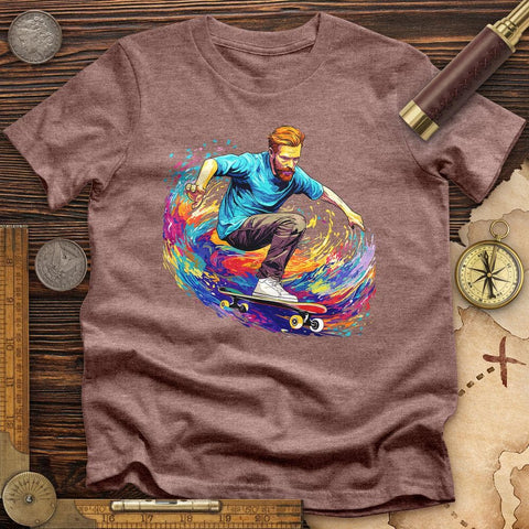 Van Gogh Skateboarding High Quality Tee