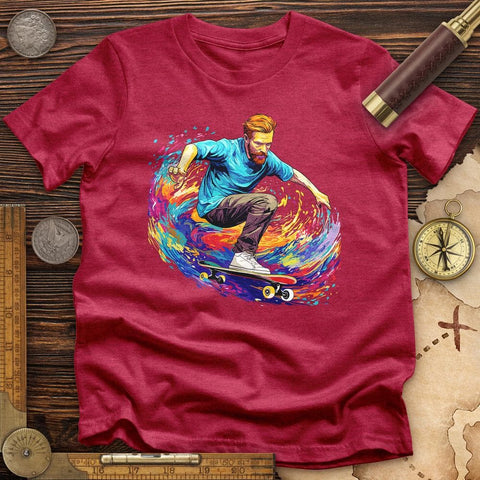 Van Gogh Skateboarding High Quality Tee