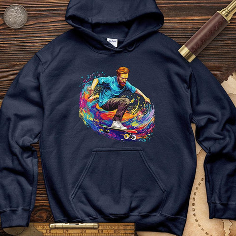 Van Gogh Skateboarding Hoodie Navy / S