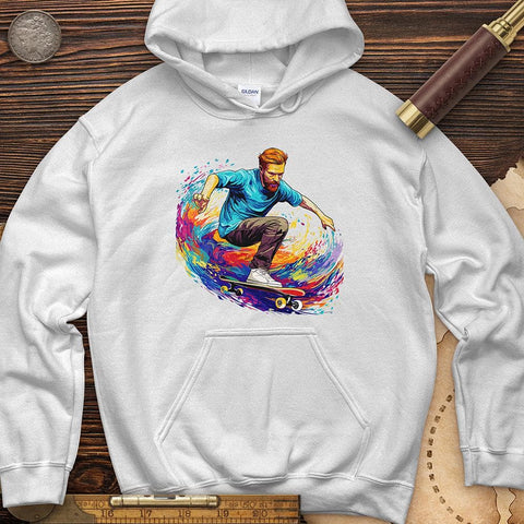 Van Gogh Skateboarding Hoodie White / S