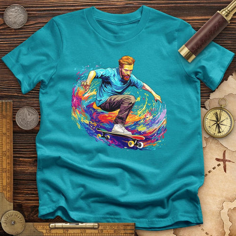 Van Gogh Skateboarding T-Shirt