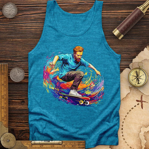 Van Gogh Skateboarding Tank Aqua TriBlend / XS