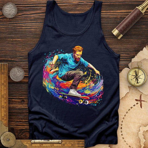 Van Gogh Skateboarding Tank Navy / XS