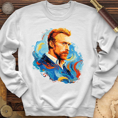 Van Gogh Starry Crewneck White / S