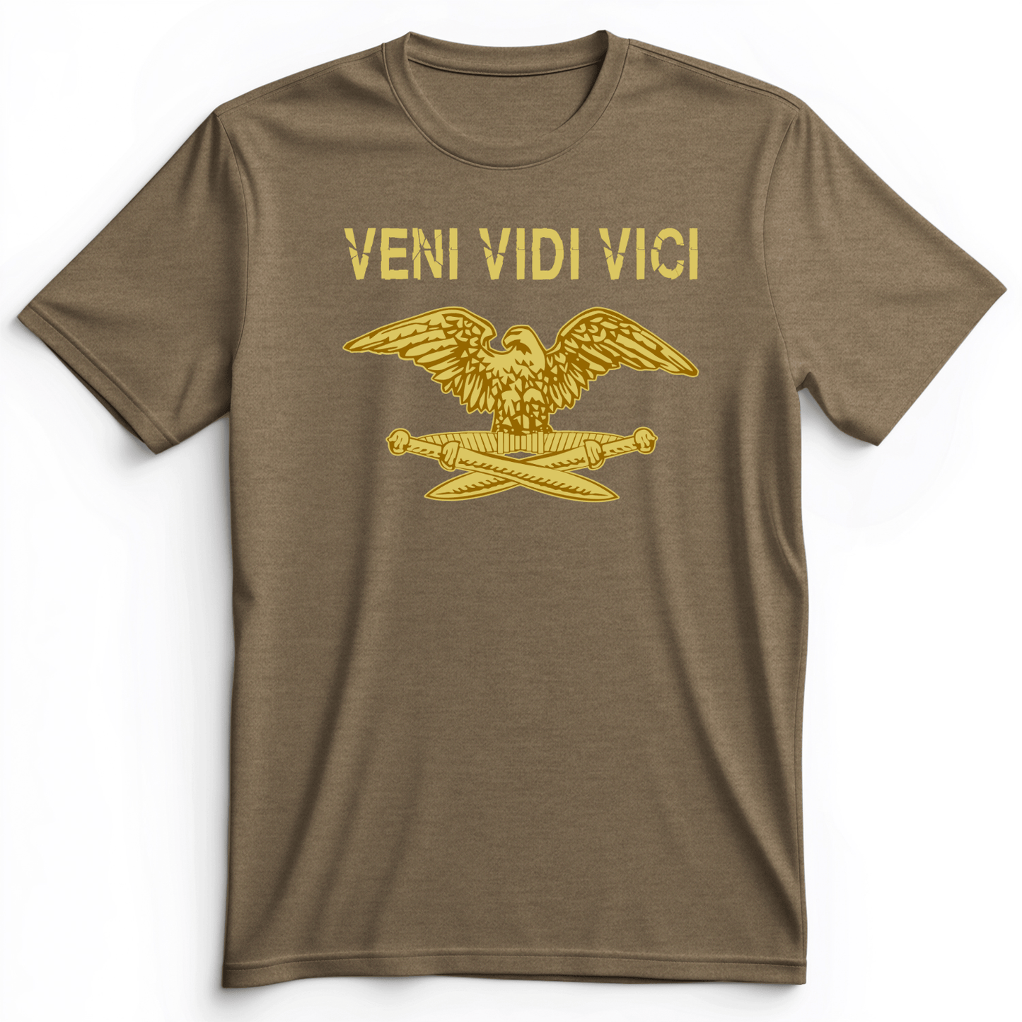 Veni Vidi Vici Premium Tee Heather Olive / S