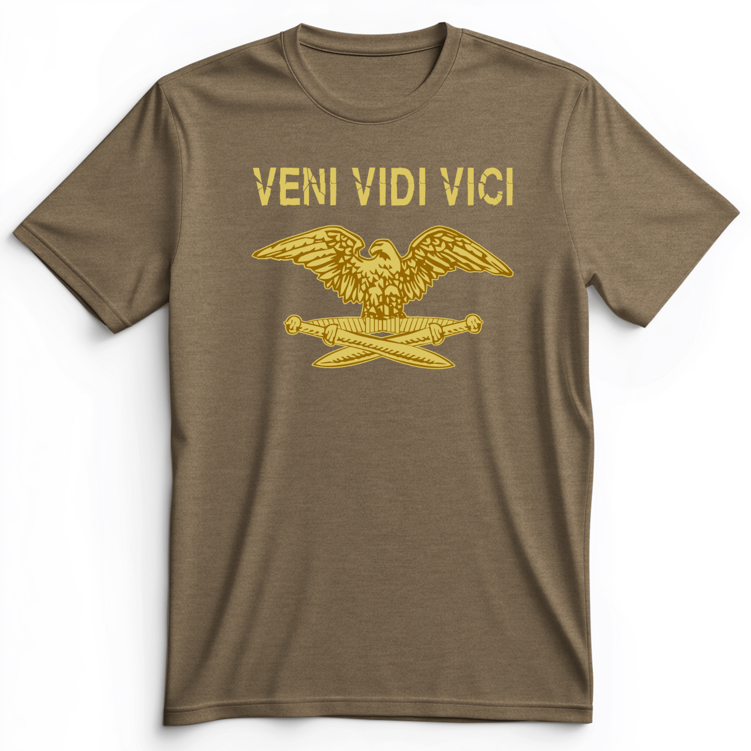 Veni Vidi Vici Premium Tee Heather Olive / S