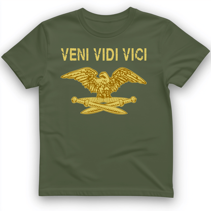 Veni Vidi Vici T-Shirt Military Green / S