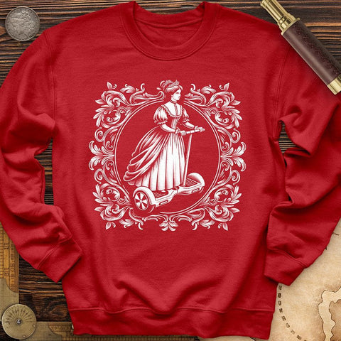 Victorian Lady Crewneck Red / S