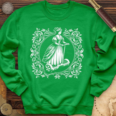 Victorian Lady Crewneck Irish Green / S