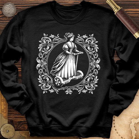 Victorian Lady Crewneck Black / S