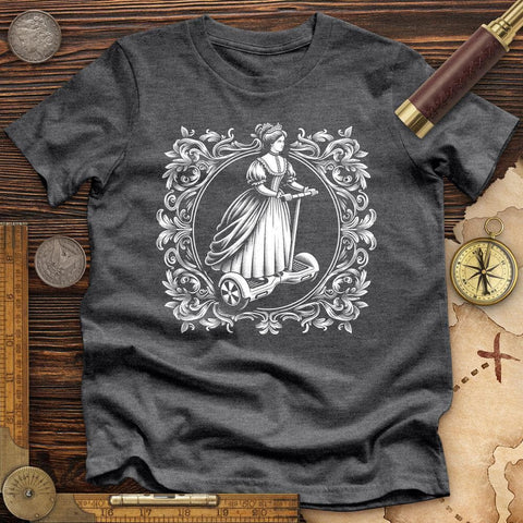 Victorian Lady High Quality Tee Dark Grey Heather / S