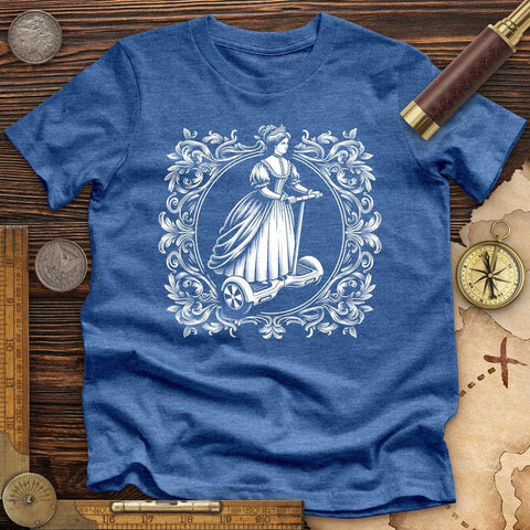 Victorian Lady High Quality Tee Heather True Royal / S