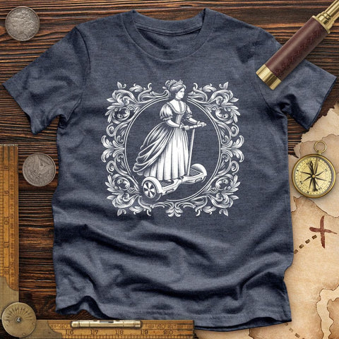 Victorian Lady High Quality Tee Heather Navy / S