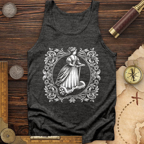 Victorian Lady Tank Charcoal Black TriBlend / XS