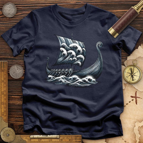 Viking Ship T-Shirt Navy / S