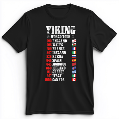 Viking World Tour Premium Tee Black / S