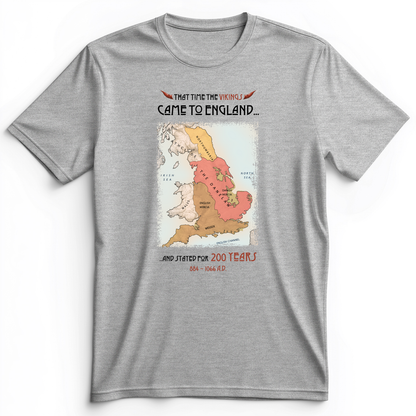 Vikings In England Premium Tee Athletic Heather / S