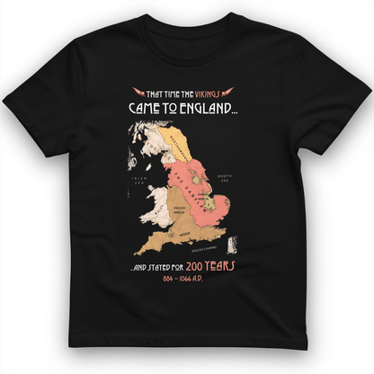 Vikings In England T-Shirt Black / S