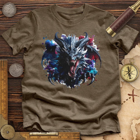 Violent Dragon High Quality Tee Heather Olive / S