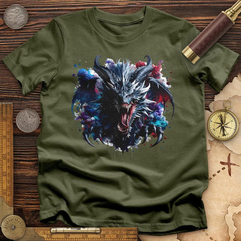 Violent Dragon T-Shirt Military Green / S